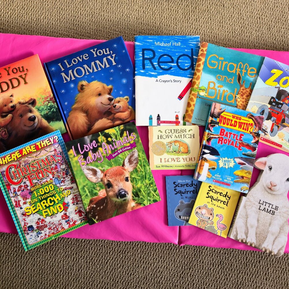 12 toddler books lot, EUC/GUC